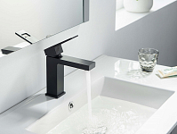 Смеситель для раковины Timo Briana 7161/03F черный 250_100_2835102